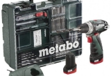 AKUMULIATORINIS GRĘŽTUVAS-SUKTUVAS METABO POWERMAXX 12 BASIC SU 63 PRIEDAIS